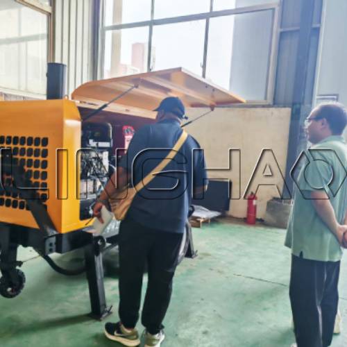 Backhoe loader quality verification and testing at LINGHAO workshop
